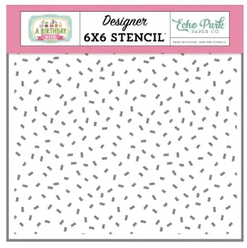 Confetti Explosion Stencil