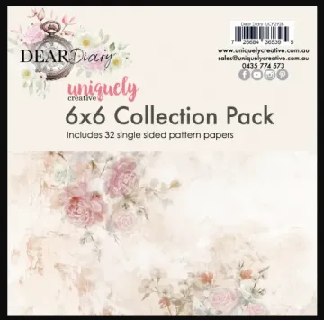 Dear Diary 6x6 papers, 32 sheets