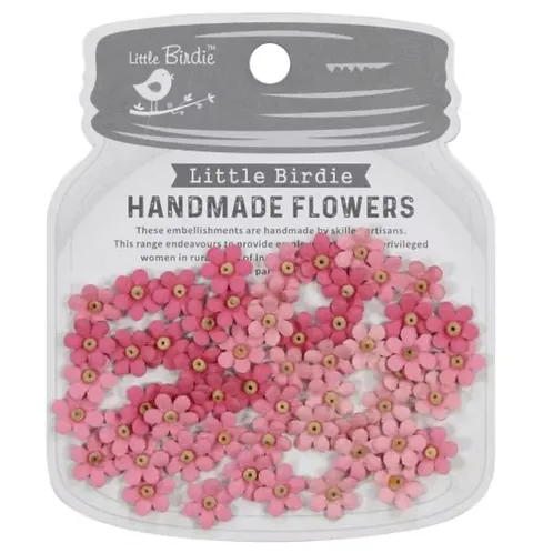 Rosy Note Natalia Paper Flowers, 60 pieces