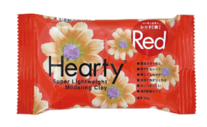 Red Hearty Soft Clay
