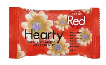 Red Hearty Soft Clay