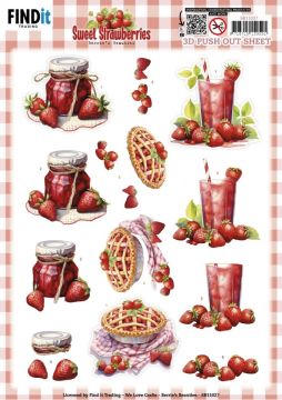 Strawberry Pie Die-Cuts Sheet