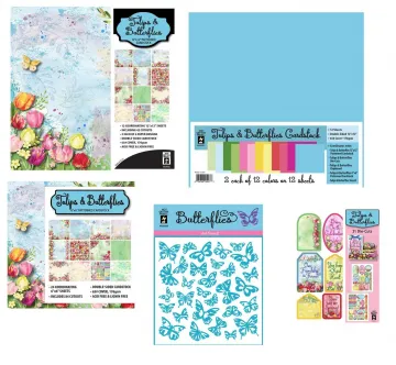 Tulips & Butterflies Collection by Hot Off The Press Money Saver