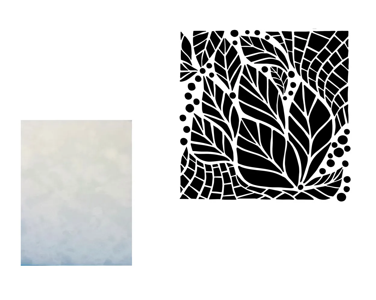 Leaves & Dragonfly by Stencils & Such Money Saver