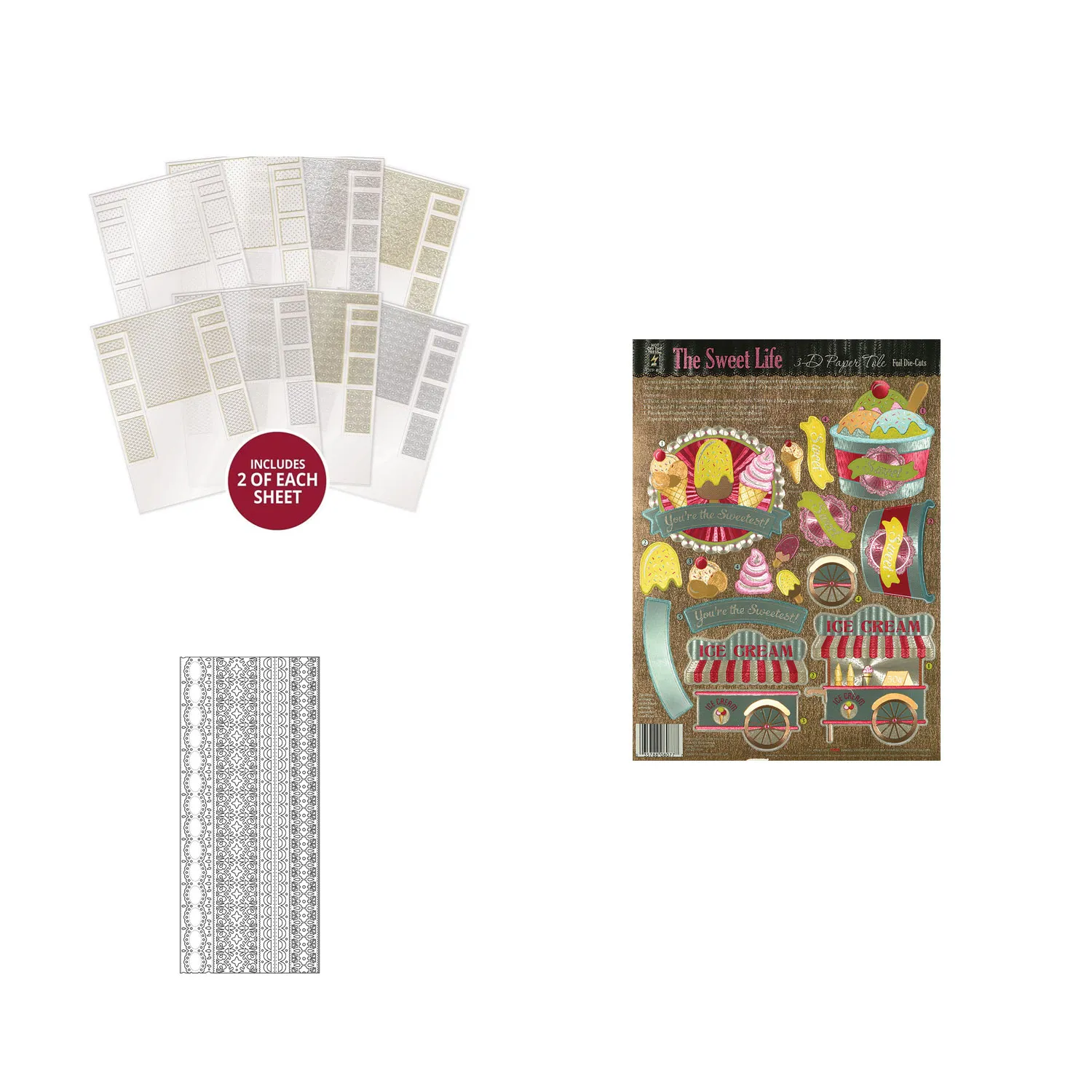 Foiled Acetate Stepper Cards by Hunkydory Money Saver