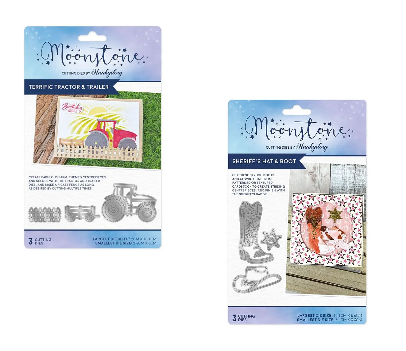 Tractor & Cowboy Dies by Hunkydory Money Saver