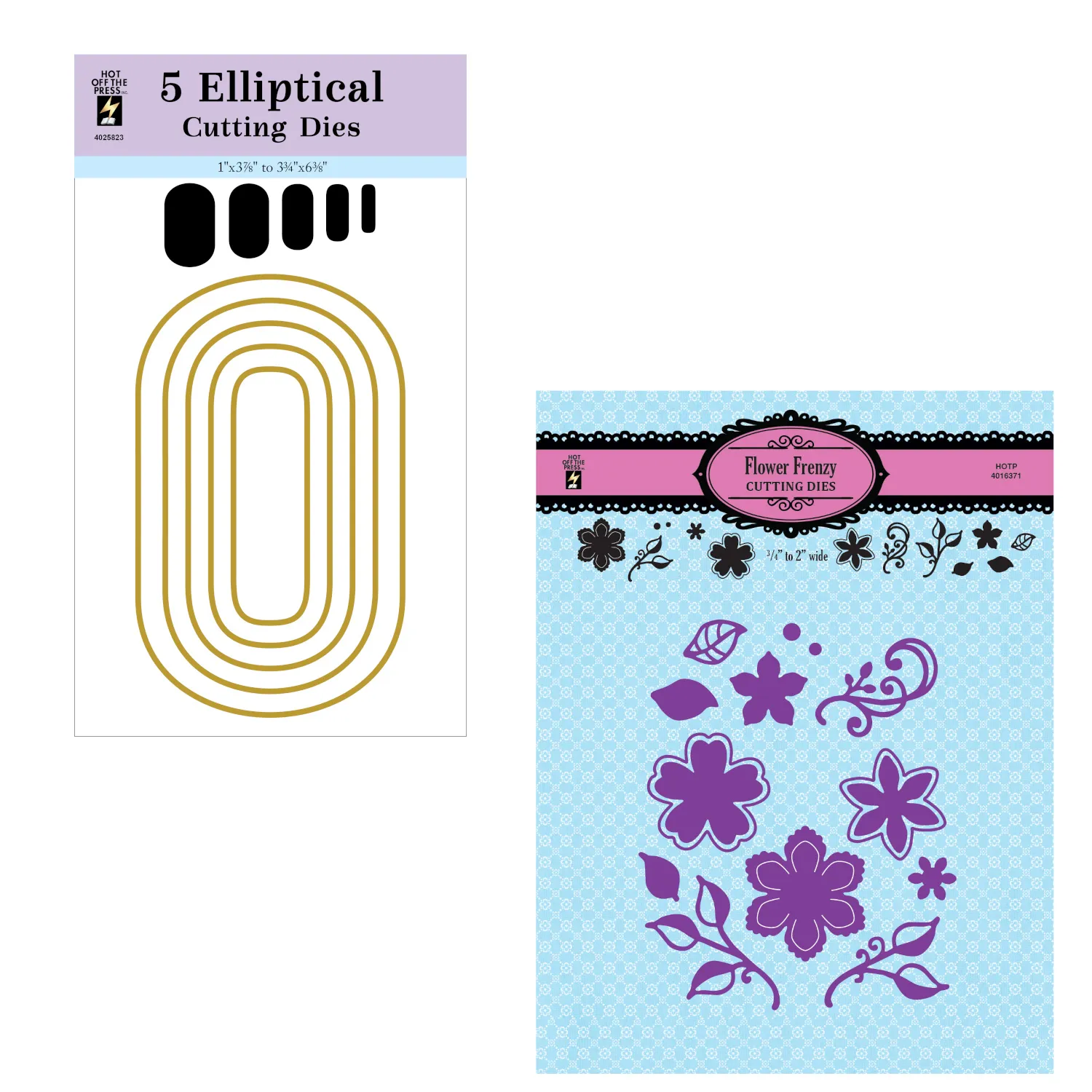 Elliptical Dies by Hot Off The Press Money Saver--Special Sale!