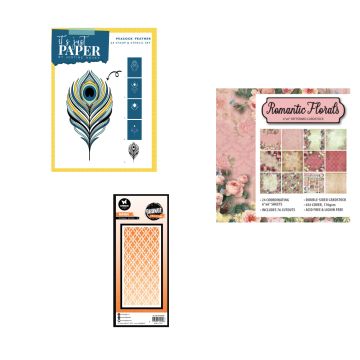 Feather & Wallpaper by Stencils & Such  Money Saver