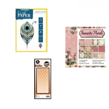 Feather & Wallpaper by Stencils & Such  Money Saver