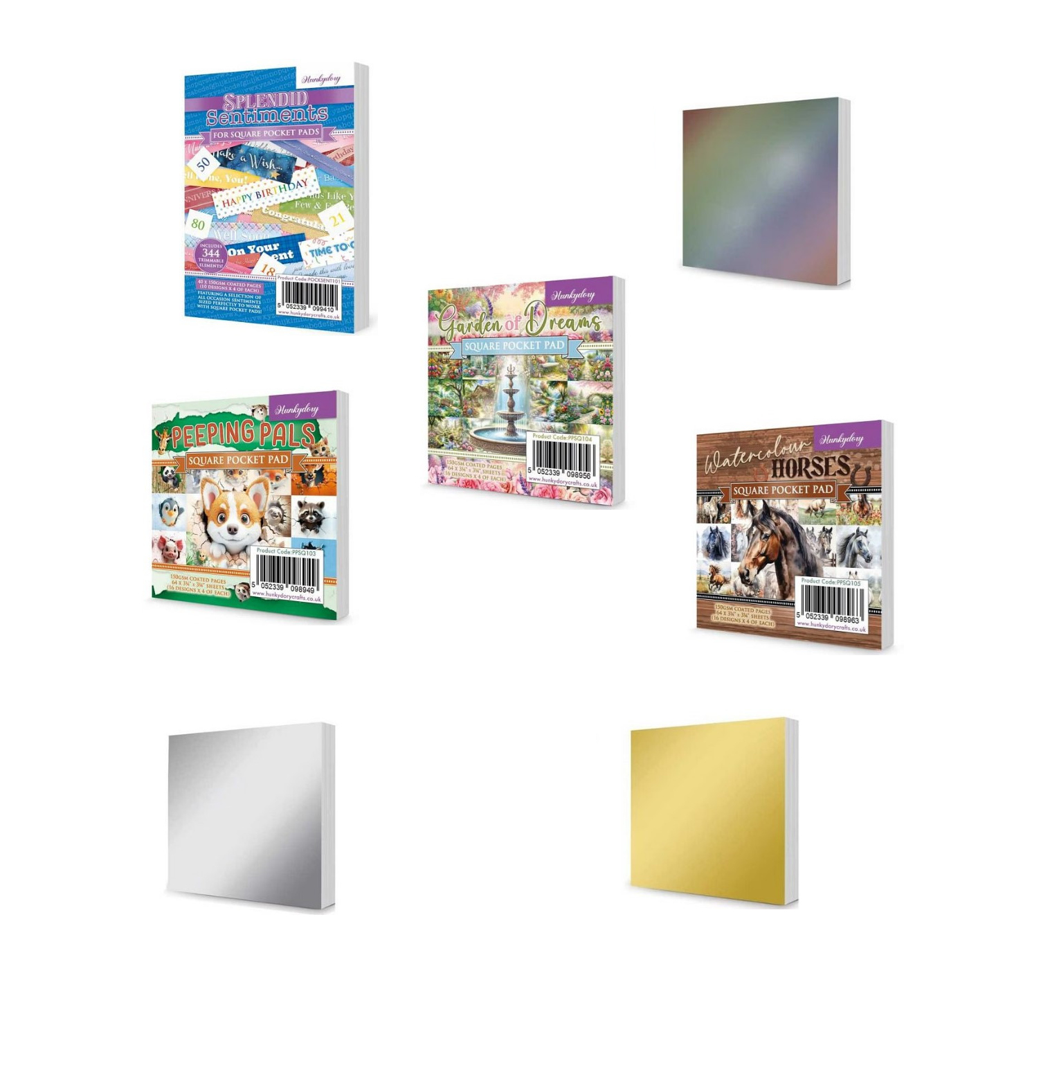 Square Pocket Pad/Mats by Hunkdory Money Saver