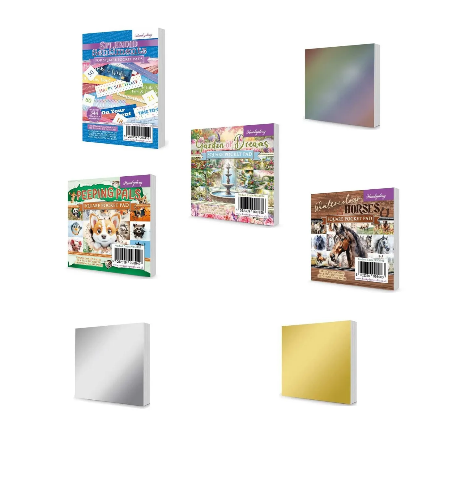 Square Pocket Pad/Mats by Hunkdory Money Saver