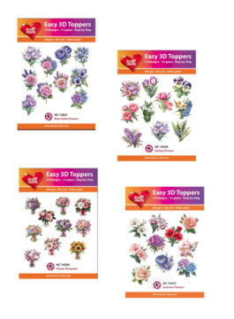 Flowers 3D Toppers by Hearty Crafts Money Saver