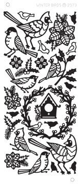 Winter Birds Dazzles™ Stickers