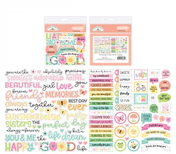 Butterfly Kisses Die-Cuts Chit Chat , 109 pieces