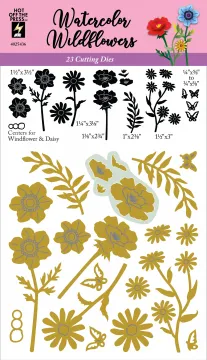 Watercolor Wildflowers Dies