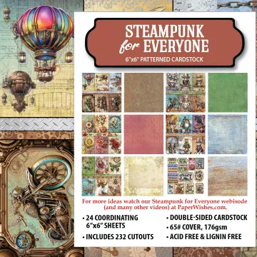 Steampunk for Everyone 6x6 Patterned Cardstock