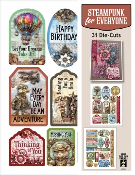 Steampunk for Everyone Die-Cuts, 31 pieces