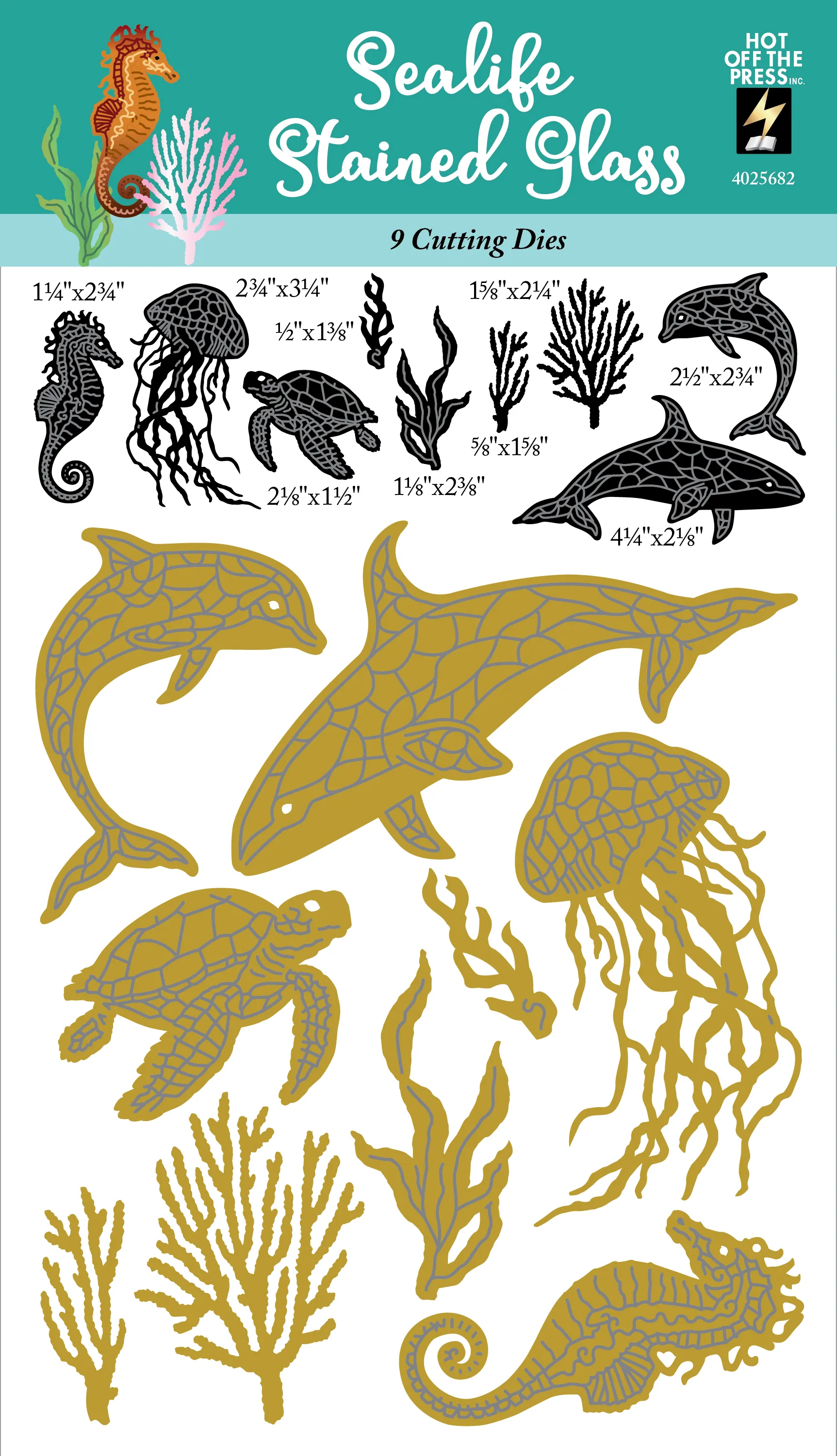 Sealife Stained Glass Dies