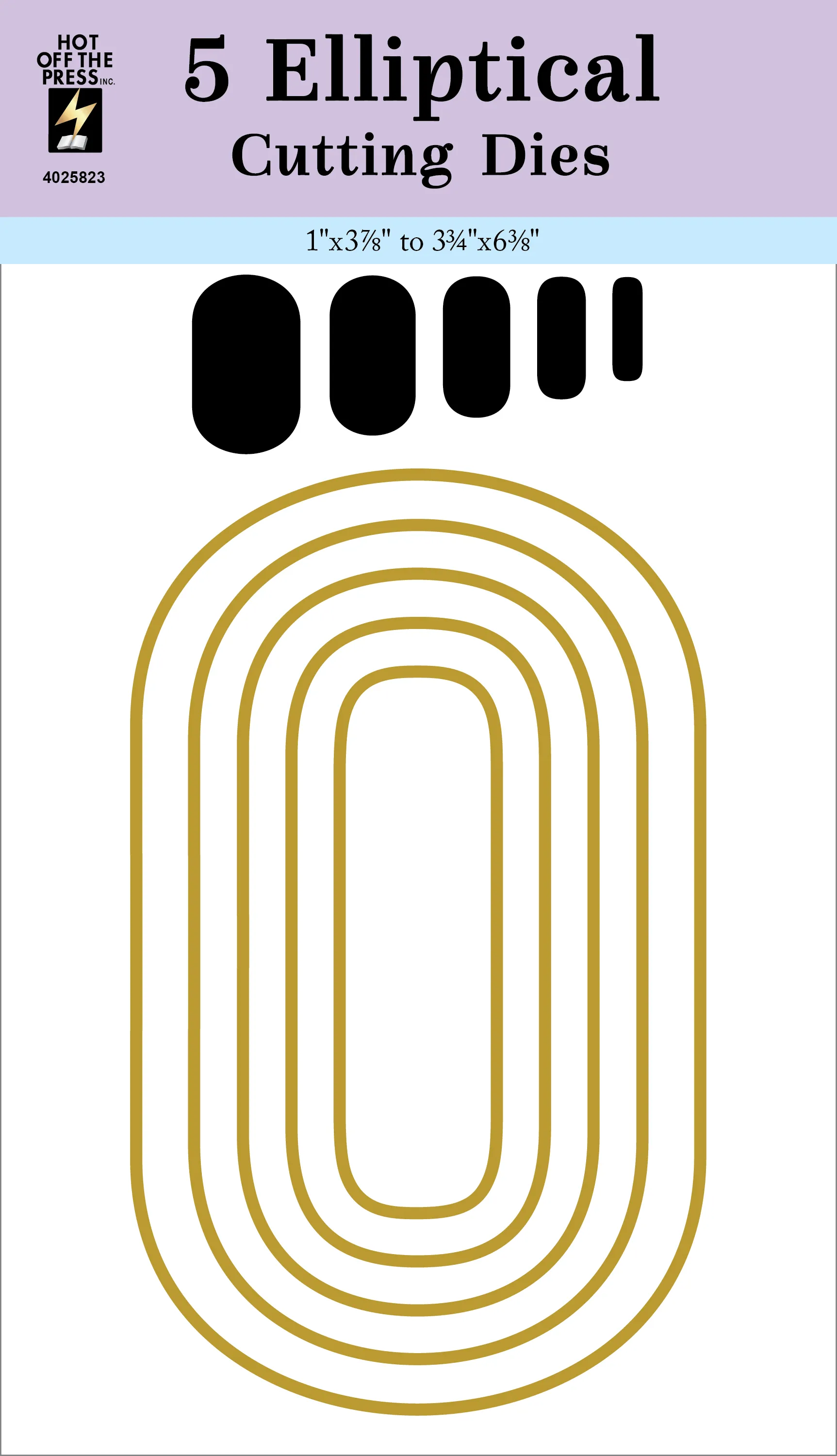 5 Elliptical Cutting Dies