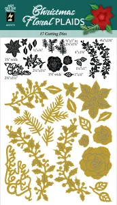 Christmas Floral Plaids Dies