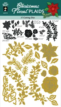 Christmas Floral Plaids Dies