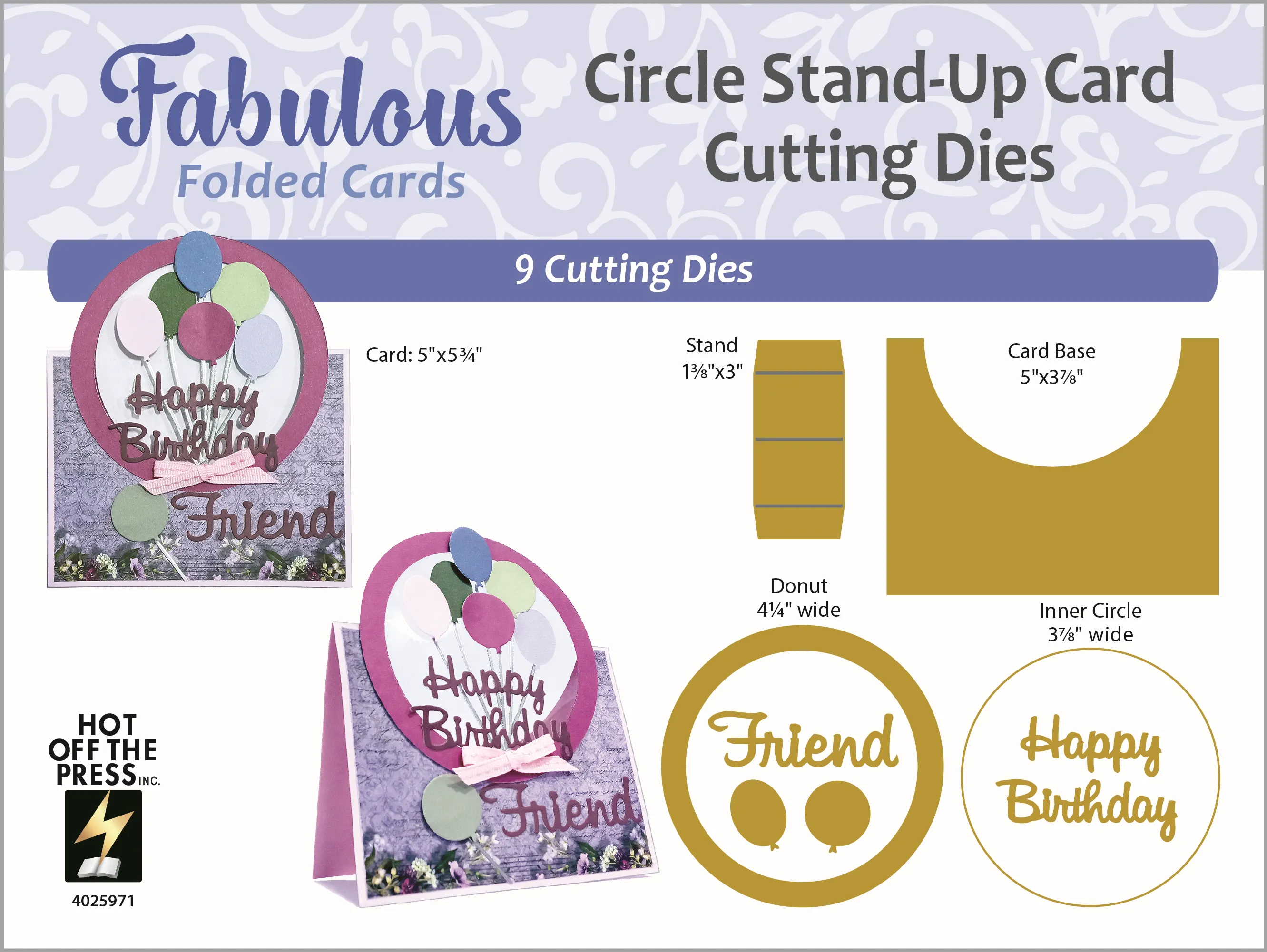 Circle Stand-Up Card Dies