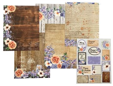 Country Blooms 8.5x11 Paper Pack