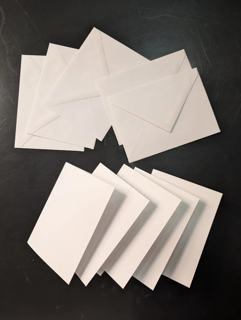 5 Cards & 5 Envelopes