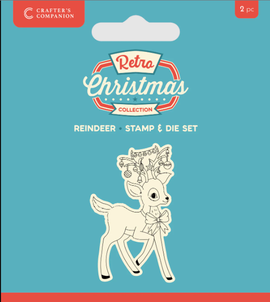 Reindeer Retro Christmas Collection Stamp & Die Set