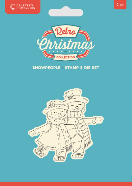 Snowpeople Retro Christmas Collection Stamp & Die Set