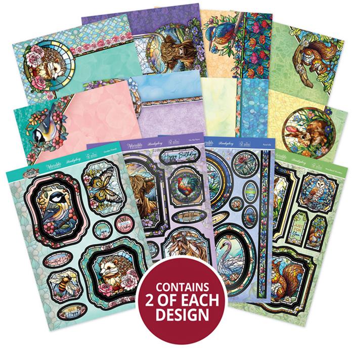 Stained Glass Wonderful Wildlife Luxury Topper Collection