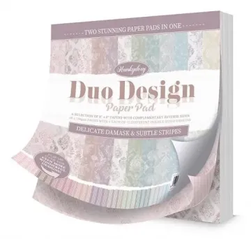 Delicate Damask & Subtle Stripes Duo Design Pad