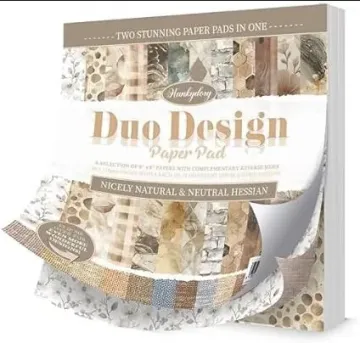 Nicely Natural and Neutral Hessian Duo Design Pad
