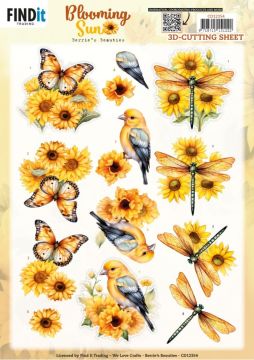 Golden Meadow Blooming Sun 3D Die-Cuts Sheet