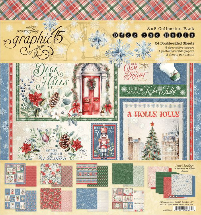 Deck the Halls 8x8 Papers, 24 sheets