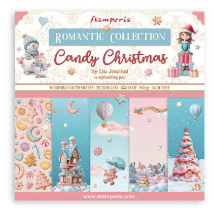 Candy Christmas 8x8 papers