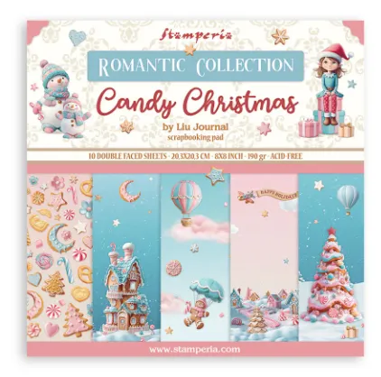 Candy Christmas 8x8 papers