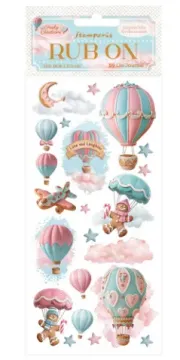 Candy Christmas Air Balloons Rub-Ons