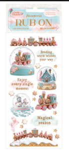 Candy Christmas Snowglobes Rub-Ons