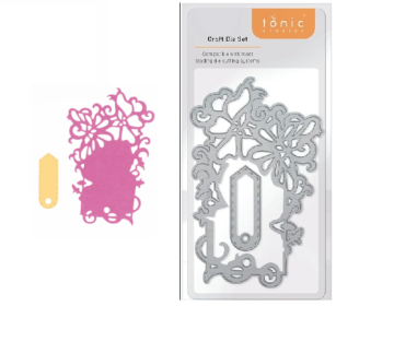 Double Butterfly Tag Dies