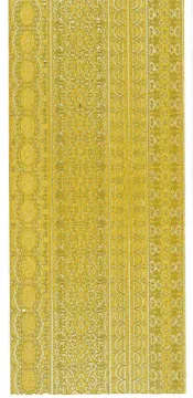 Gold Pearl Fancy Border Lace Dazzles&trade; stickers