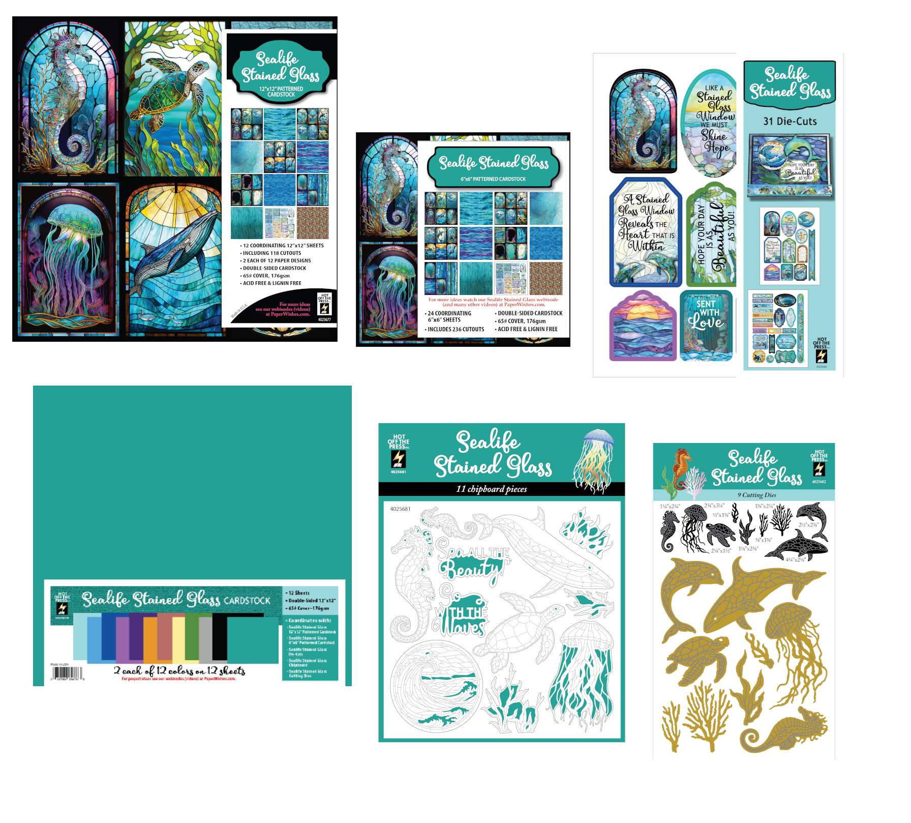 Sealife Stained Glass by Hot Off The Press Money Saver