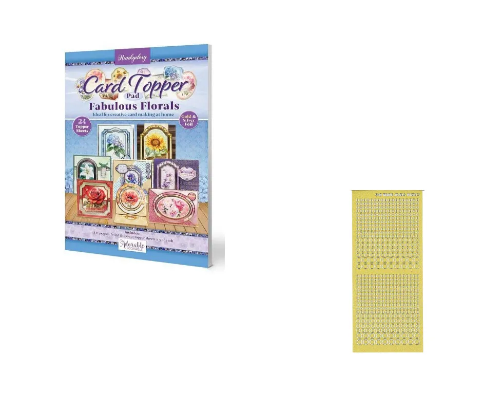 Fabulous Florals Card Topper Pads by Hunkydory Money Saver