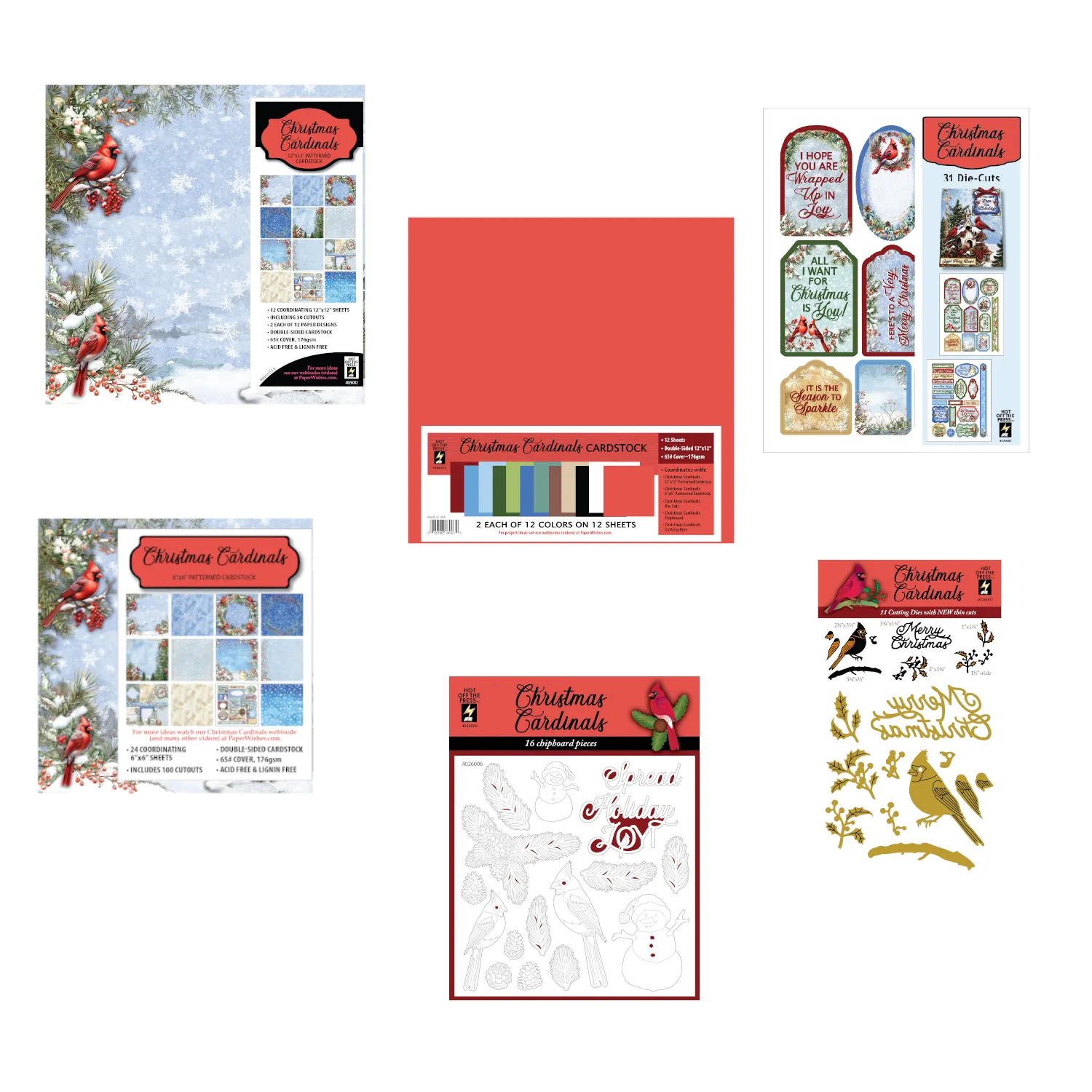 Christmas Cardinals by Hot Off The Press Money Saver