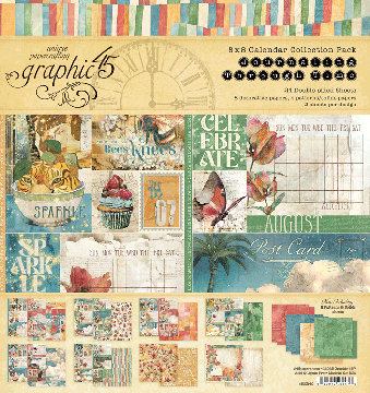 Journaling Through Time 8x8 Calendar, 24 sheets