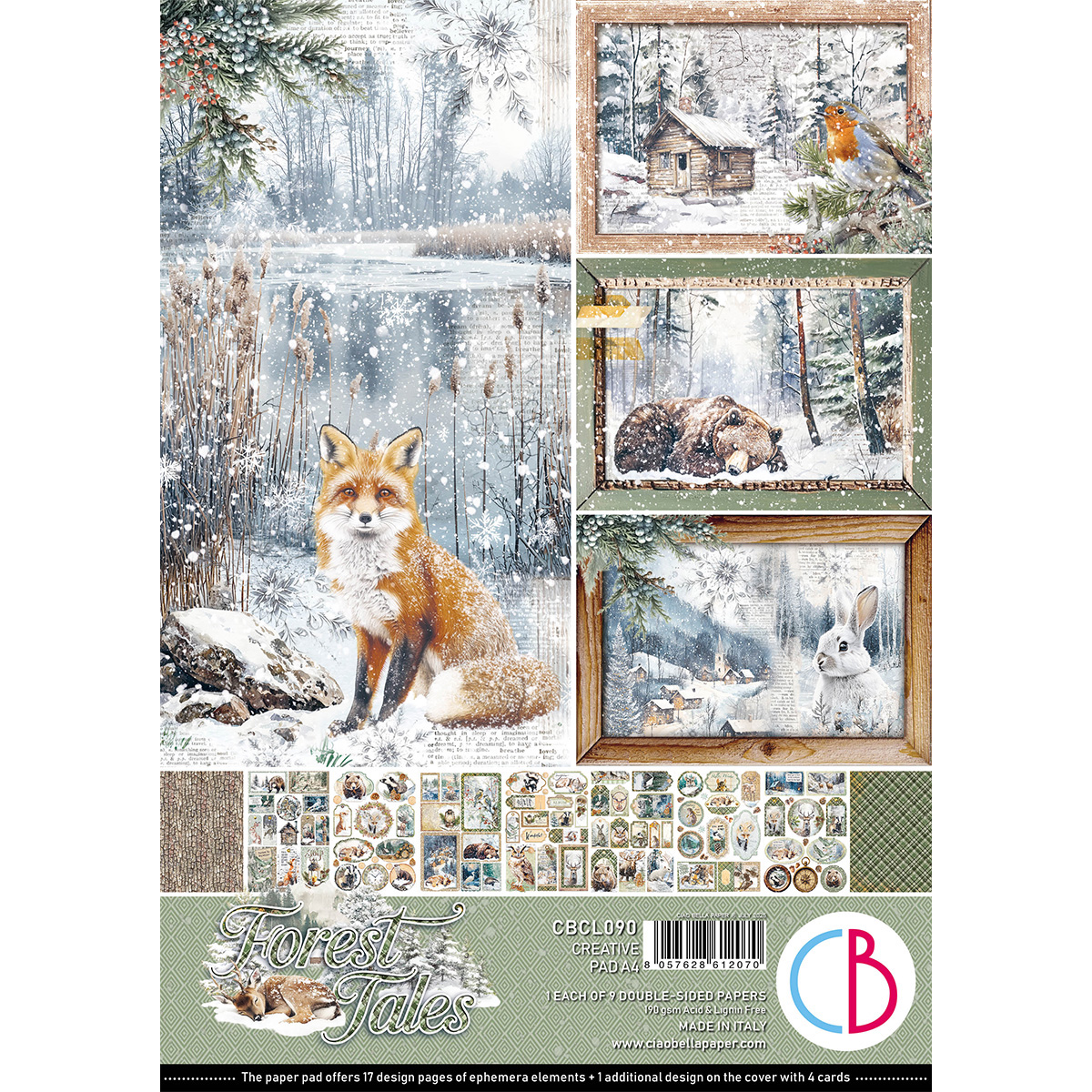 Forest Tales Creative Pad, 87 images & papers