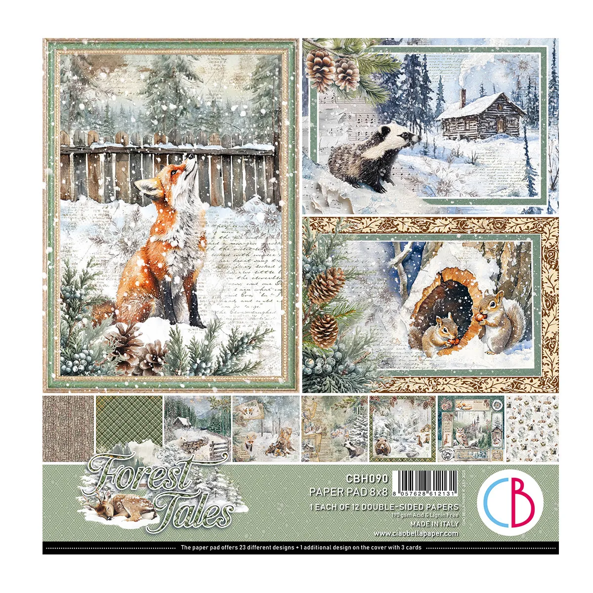 Forest Tales 8x8 Paper Pad