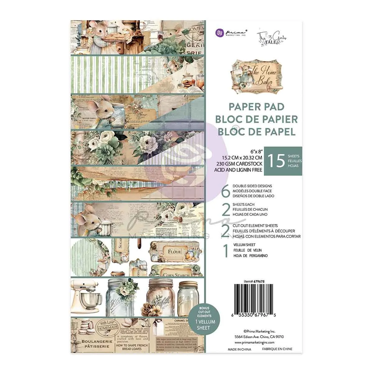 The Home Baker 6x8 papers, 15 sheets