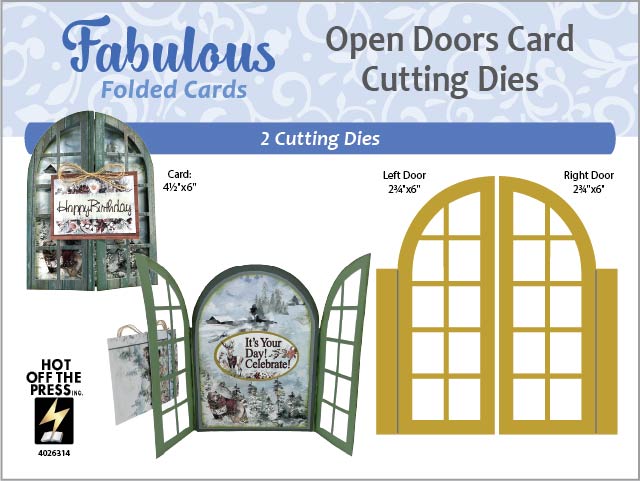 Open Doors Card Cutting Dies