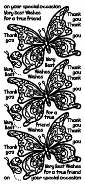Large Butterfly Dazzles&trade;  stickers